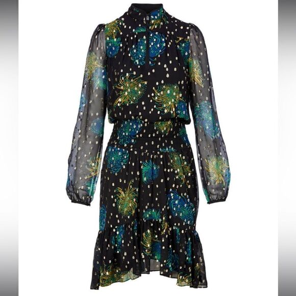 A.L.C. Reese Floral Georgette Dress - Picture 9 of 16